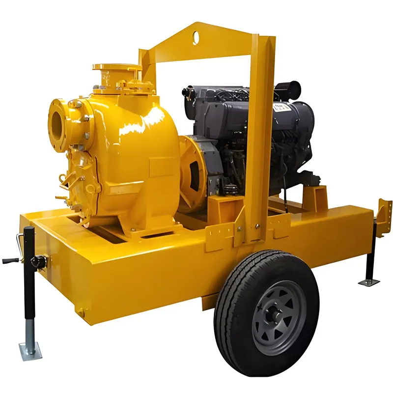 trailer mounted engine driven self priming pumps factory
